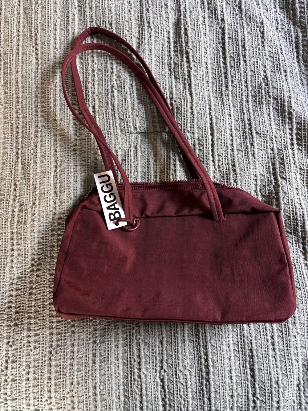 BAGGU Mahogany Bowler Bag